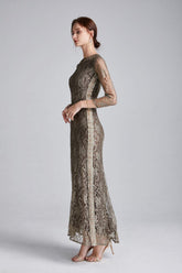 Lace Fashion Long Party Prom Dresses